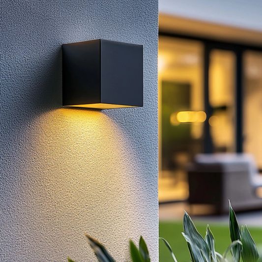 Solar LED wandlamp op zonne energie Sven recht