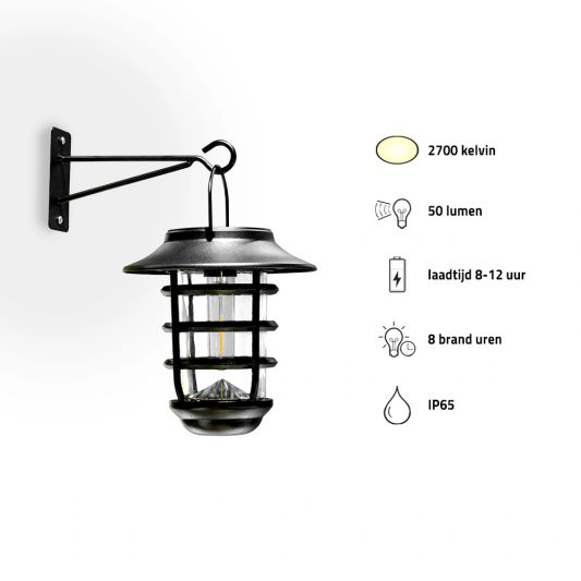 Solar LED wandlamp Sting