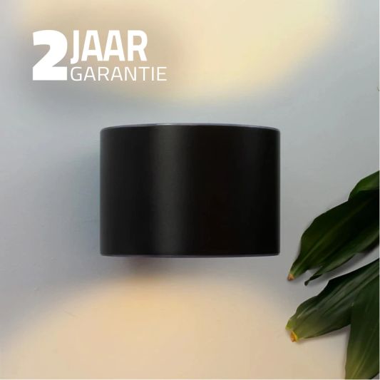 Solar LED wandlamp up downlight Emme rond