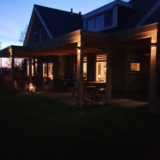 Solar LED wandlamp up downlight Emme rond - Voordeelset van 2 stuks