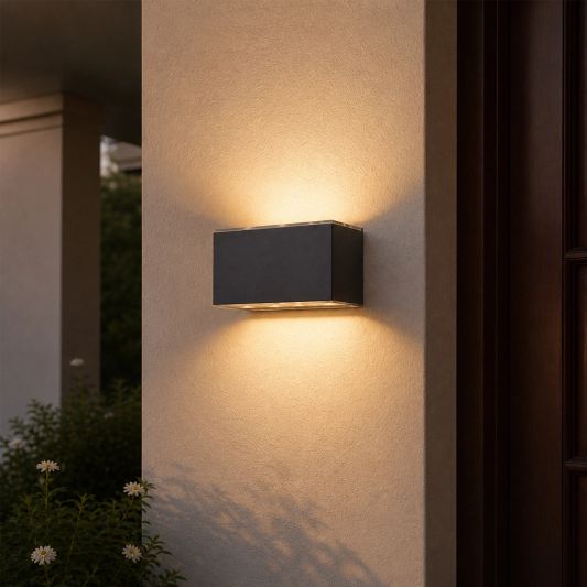 Solar LED wandlamp up downlight Olaf