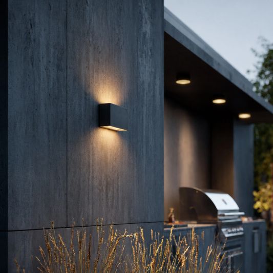 Solar LED wandlamp up downlight Olaf