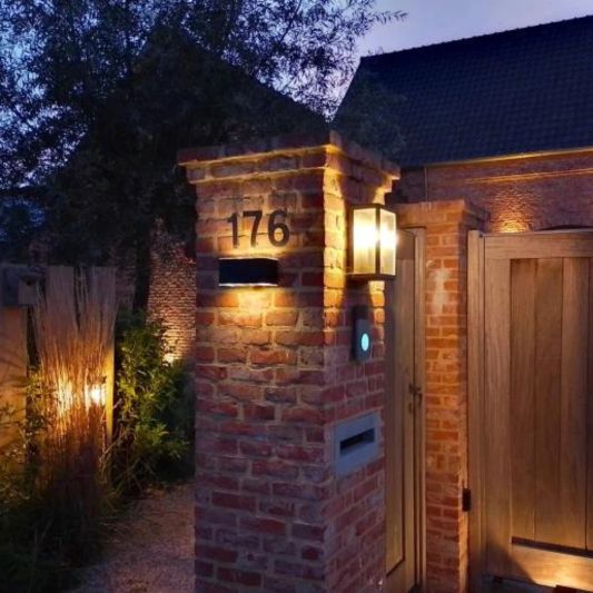 Solar LED wandlamp up downlight Olaf