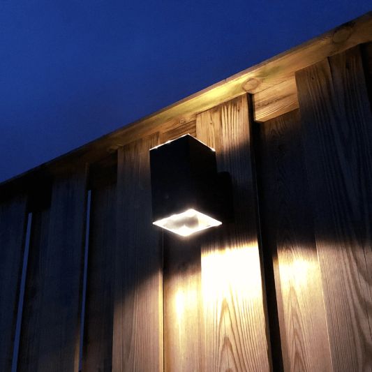 Solar LED wandlamp up downlight Sverre recht