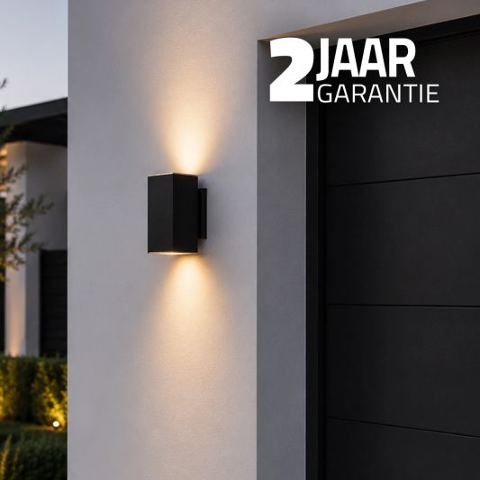 Solar LED wandlamp up downlight Sverre recht - XL versie - extra groot