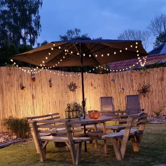 Solar lichtslinger Chain met 25 led filament lampen