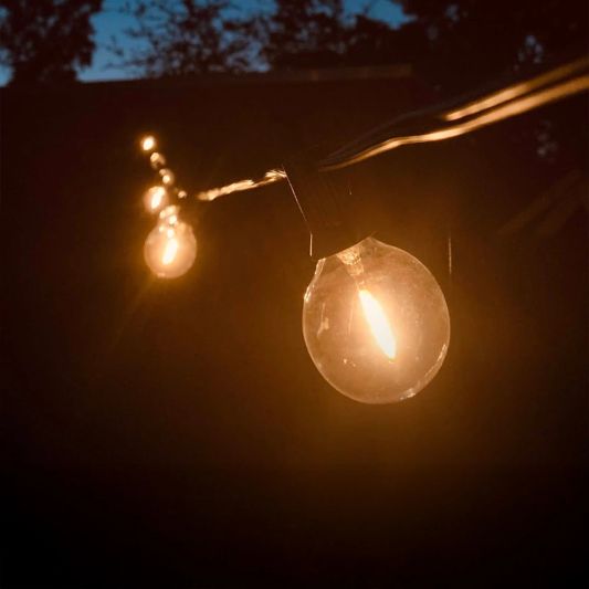 Solar lichtslinger Chain met 25 led filament lampen