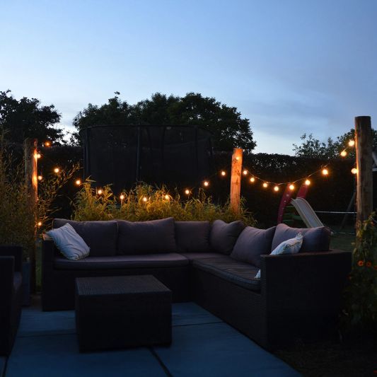 Solar lichtslinger Chain met 25 led filament lampen