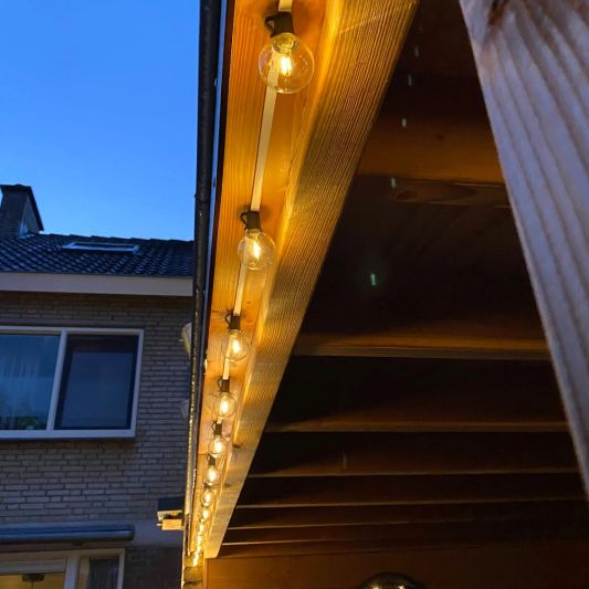 Solar lichtslinger Chain met 25 led filament lampen