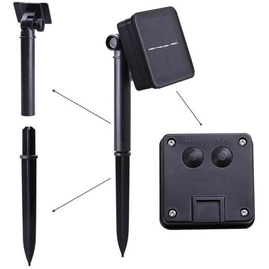 Solar lichtslinger Marrakech met 20 multicolor led lampen