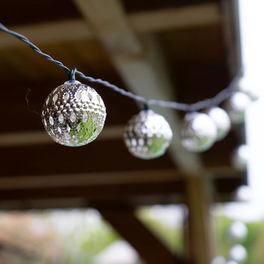 Solar lichtslinger Marrakech met 20 warm witte led lampen