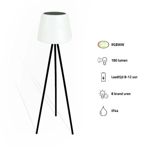 Solar loungelamp Brighton op zonne energie