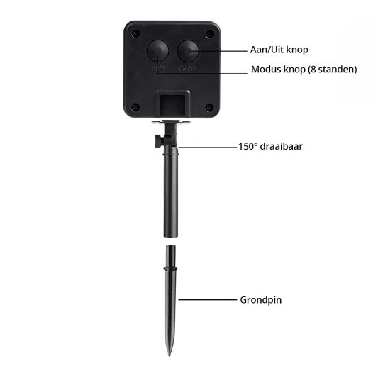 Solar kerstslinger Twinkle met 300 leds in koperdraad