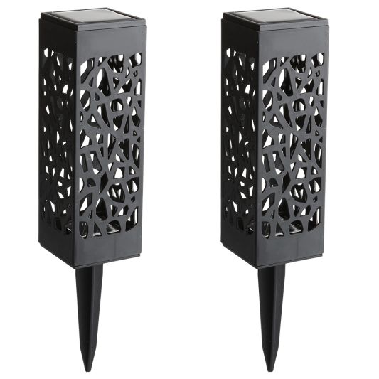 Solar priklamp Bogey met warm wit licht set van 2