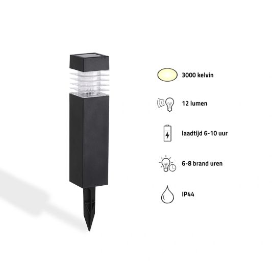 Solar priklamp Condor met warm wit licht voordeelset van 4