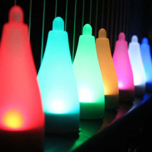 Solar priklamp en hanglamp Zwart multicolor RGB op zonne energie 6 stuks