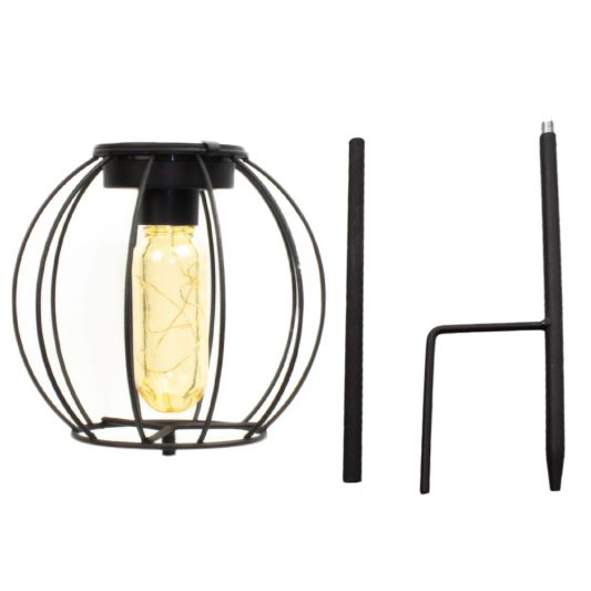 Solar priklamp Essence op zonne energie met filament led lamp - Ronde afwerking