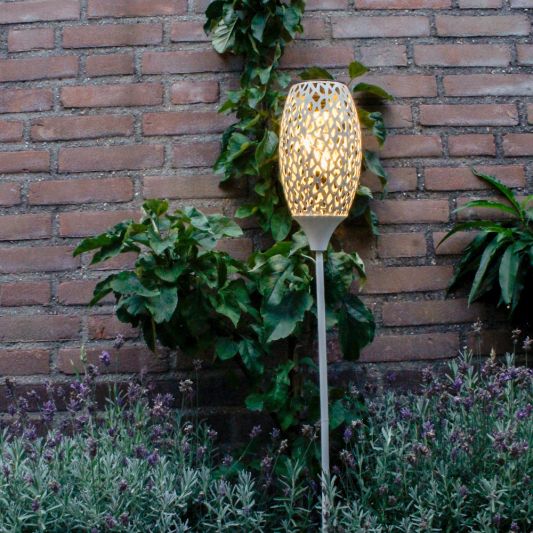 Solar priklamp Fairy White met schemersensor