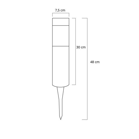 Solar priklamp Lucifer zwart padverlichting op zonne-energie (2 stuks)