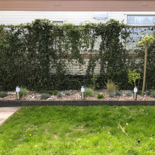 Solar priklamp Lucifer RVS padverlichting op zonne-energie (4 stuks)