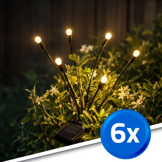 Solar priklamp Miami met warm wit licht - Set van 6