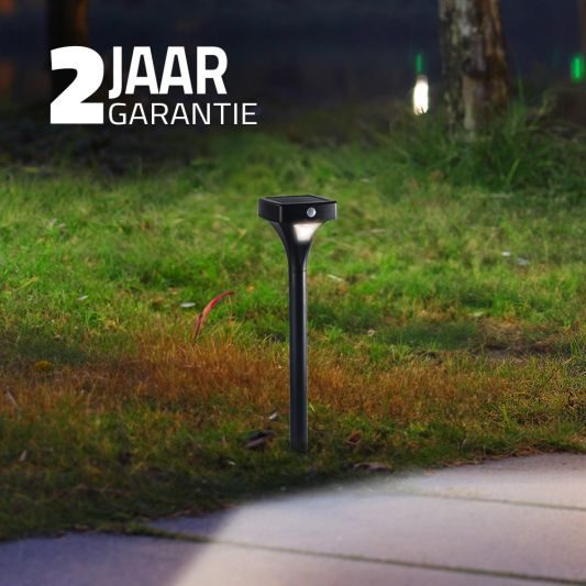 Solar priklamp Move II padverlichting zwart met bewegingssensor