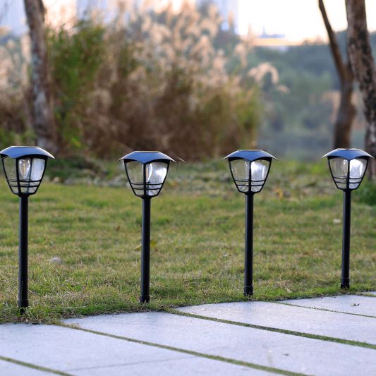 Solar priklamp Prickle met warm wit licht voordeelset van 4