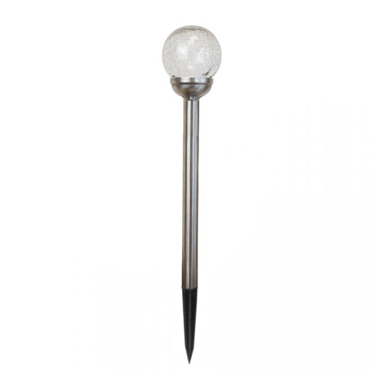 Solar priklamp Rhea decoratieve bol met koud wit licht - 6 cm