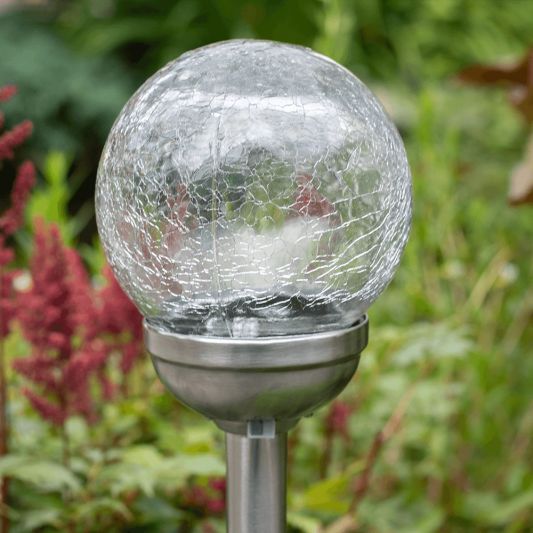 Solar priklamp Rhea decoratieve bol RGBW - 8 cm