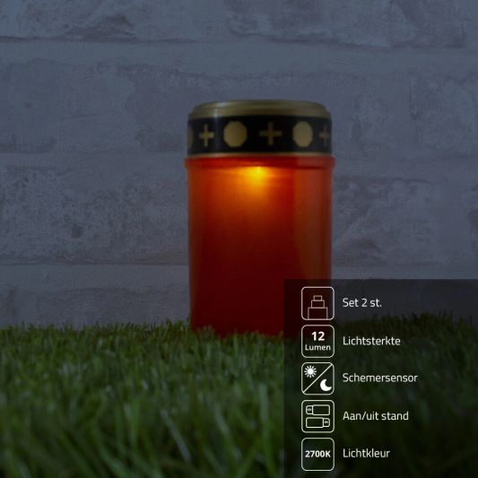 Solar priklamp Tribute - Grafverlichting op zonne-energie