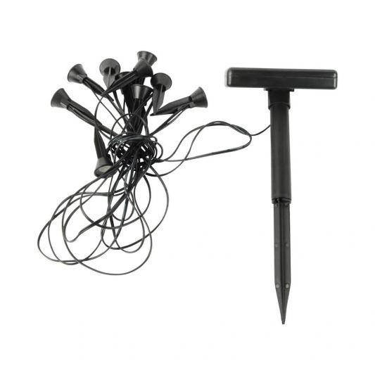 Solar priklampjes set Tulip - 10 lampjes aan 1 snoer - Warm wit