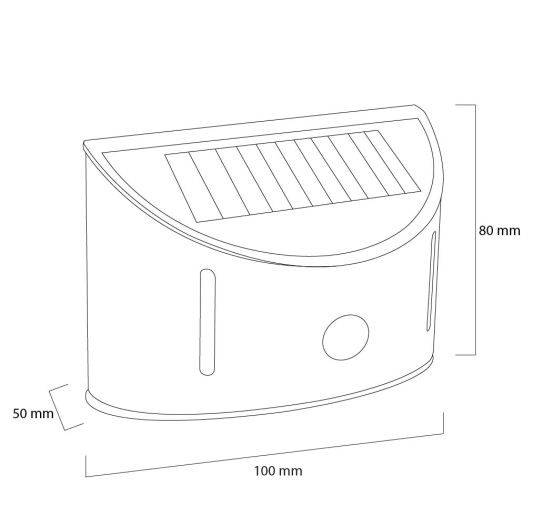 Solar RVS buitenlamp Glare met bewegingssensor - Voordeelset van 3
