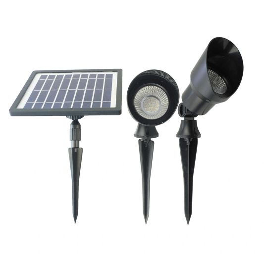 Solar spot Heads complete set met twee spots en los solarpaneel