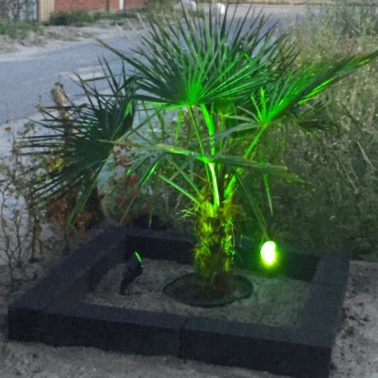 Solar spot Heads complete set met twee spots en los solarpaneel RGB