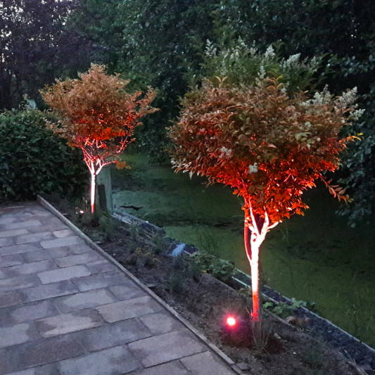 Solar spot Highlight RGB multicolor voor wandmontage of grondspies