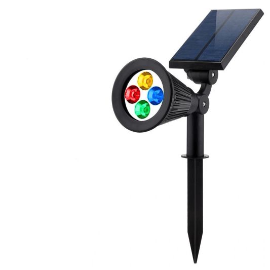 Solar spot Highlight RGB multicolor voor wandmontage of grondspies