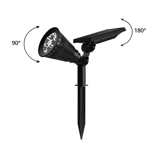 Solar spot Highlight voor wandmontage of grondspies - buitenlamp op zonne energie