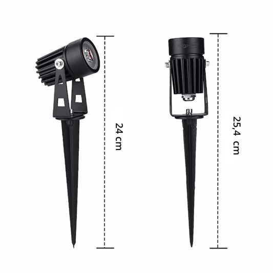 Solar spots Double Twins met vier spots en los solarpaneel