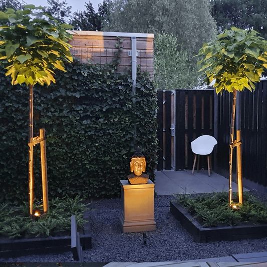 Solar spots Double Twins met vier spots en los solarpaneel