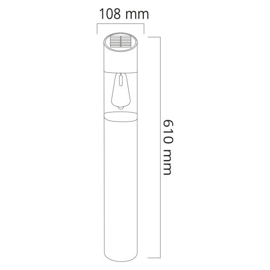 Solar staande lamp Ivar - Set van 2