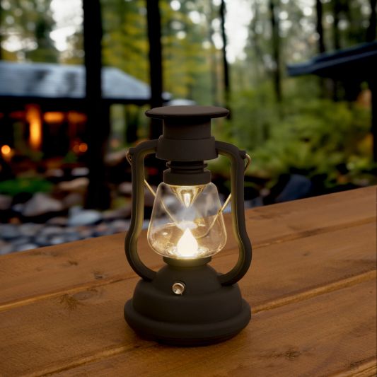 Solar storm windlicht OiL op zonne energie kleur zwart