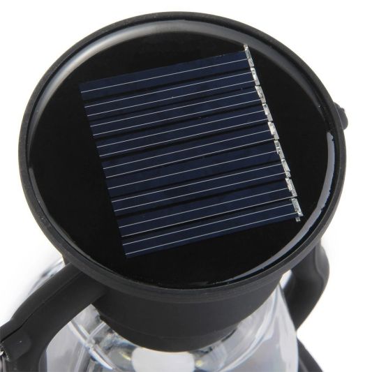 Solar storm windlicht OiL op zonne energie kleur zwart (set van 3 stuks)