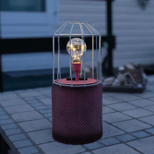 Solar tafellamp Circus op zonne energie met filament led lamp
