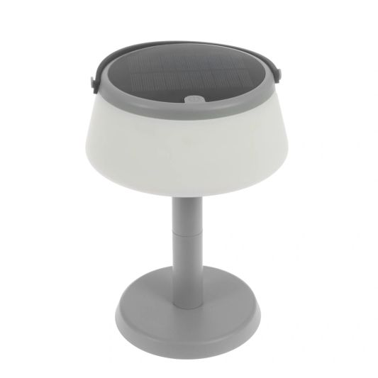Solar tafellamp Malmo op zonne energie grijs