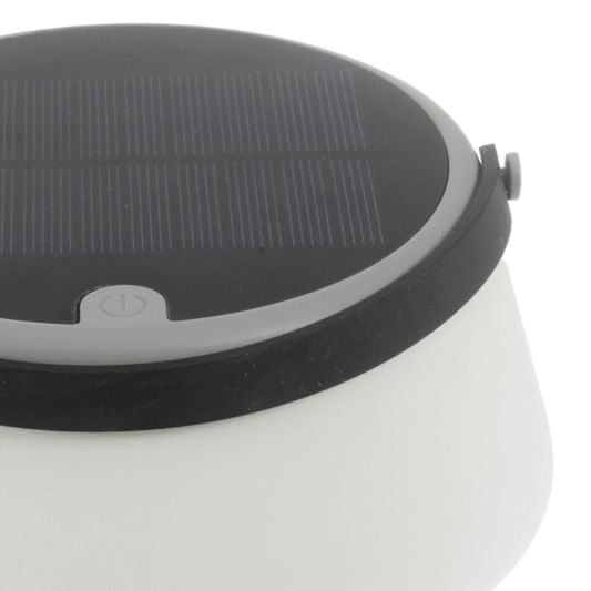 Solar tafellamp Malmo op zonne energie grijs