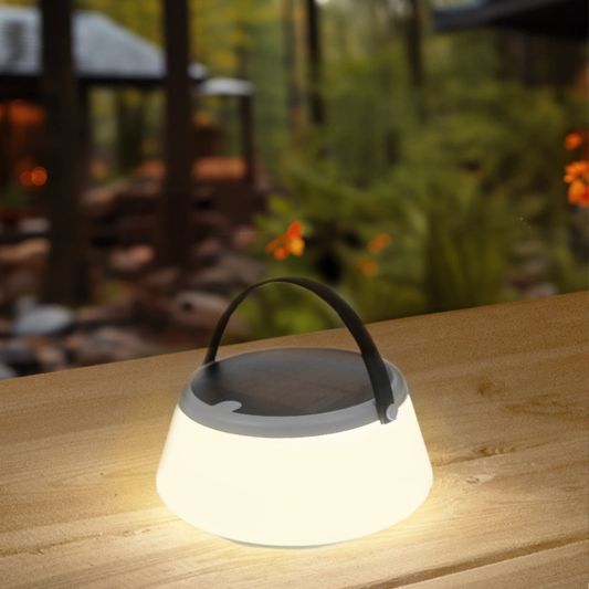 Solar tafellamp Malmo op zonne energie grijs