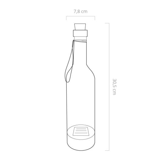 Solar tafellamp Vino Green op zonne energie