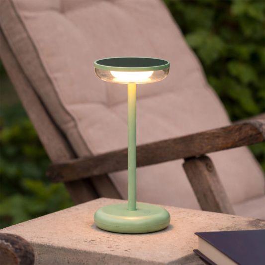 Solar tafellamp Vita - touch dimbaar in warm wit - Groen