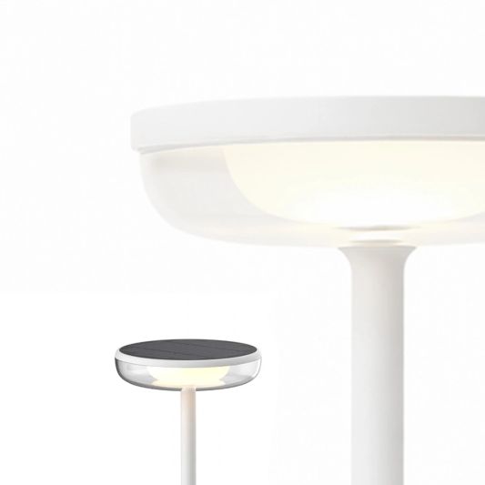 Solar tafellamp Vita - touch dimbaar in warm wit - Wit