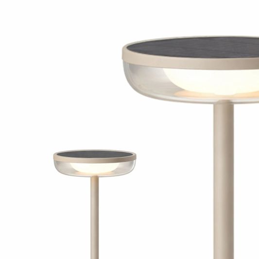 Solar tafellamp Vita - Zandkleur - Voordeelset van 2